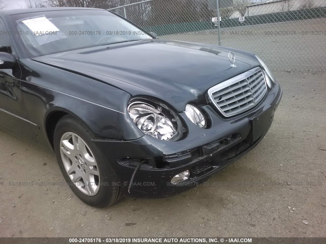 WDBUF65J63A130818 - 2003 MERCEDES-BENZ E 320 BLUE photo 6