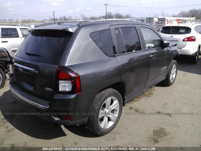 1C4NJDEB6FD216313 - 2015 JEEP COMPASS LATITUDE GRAY photo 4