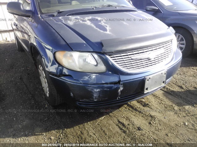 2C4GP44G21R197043 - 2001 CHRYSLER TOWN & COUNTRY LX BLUE photo 6