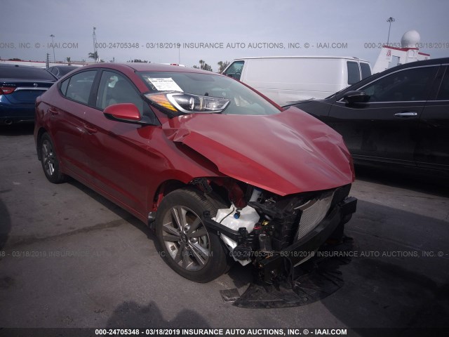 KMHD84LF4JU476887 - 2018 HYUNDAI ELANTRA SEL/VALUE/LIMITED RED photo 1