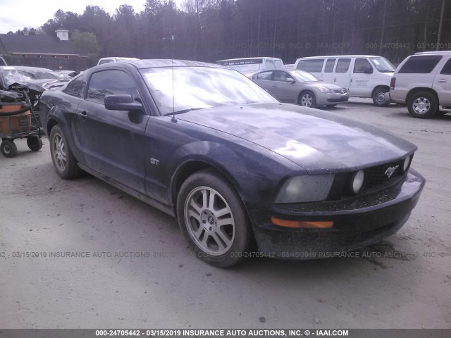 1ZVHT82H065117338 - 2006 FORD MUSTANG GT BLACK photo 1