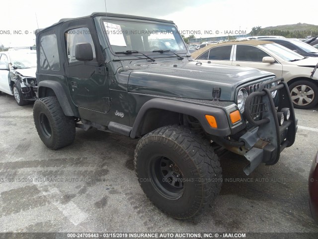 1J4FA29114P778281 - 2004 JEEP WRANGLER / TJ SE GREEN photo 1