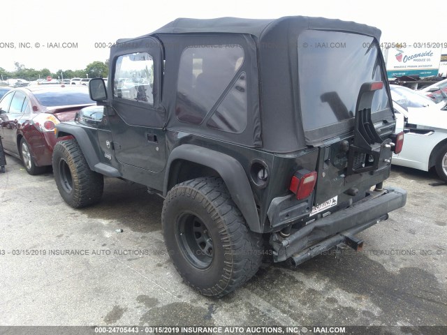 1J4FA29114P778281 - 2004 JEEP WRANGLER / TJ SE GREEN photo 3