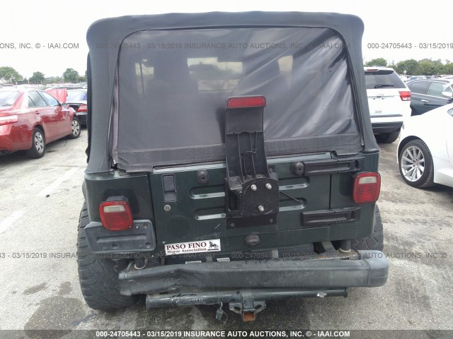 1J4FA29114P778281 - 2004 JEEP WRANGLER / TJ SE GREEN photo 6