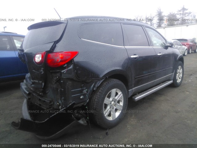 1GNLVFED9AS147542 - 2010 CHEVROLET TRAVERSE LT BLACK photo 4