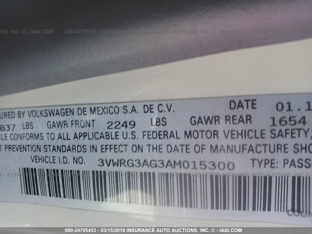 3VWRG3AG3AM015300 - 2010 VOLKSWAGEN NEW BEETLE Krem foto 9