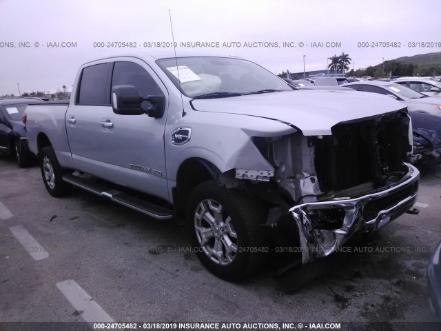 1N6AA1F27HN501690 - 2017 NISSAN TITAN XD SL/PLATINUM RESERVE/SV SILVER photo 1