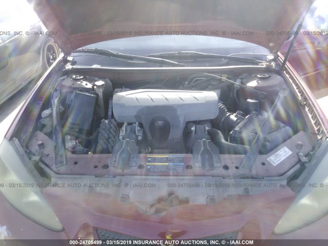 2G2WP552071212929 - 2007 PONTIAC GRAND PRIX MAROON photo 10