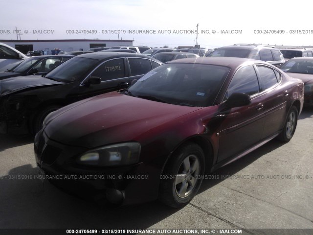 2G2WP552071212929 - 2007 PONTIAC GRAND PRIX MAROON photo 2