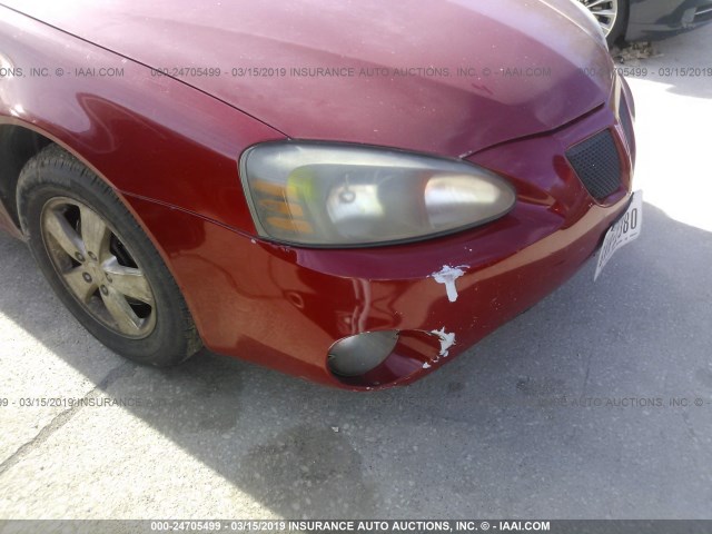 2G2WP552071212929 - 2007 PONTIAC GRAND PRIX MAROON photo 6