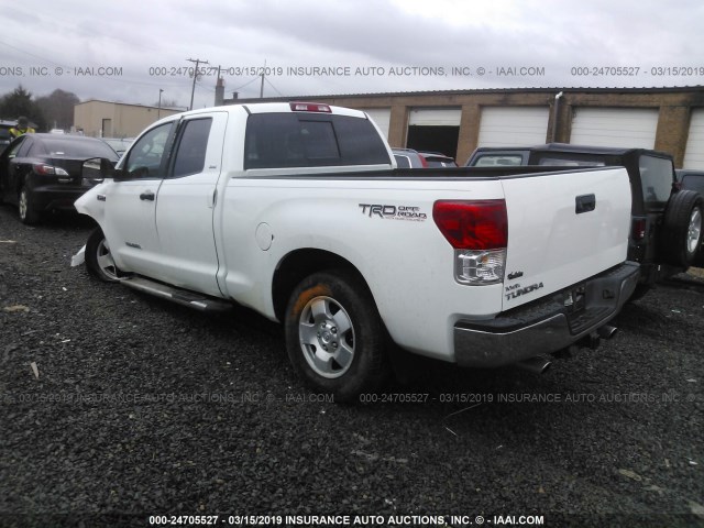5TFRY5F19DX144740 - 2013 TOYOTA TUNDRA DOUBLE CAB SR5 WHITE photo 3