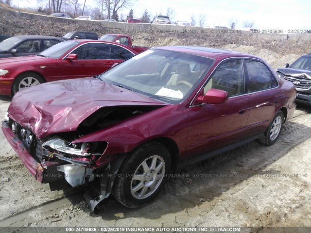 JHMCG66882C027276 - 2002 HONDA ACCORD EX/SE RED photo 2