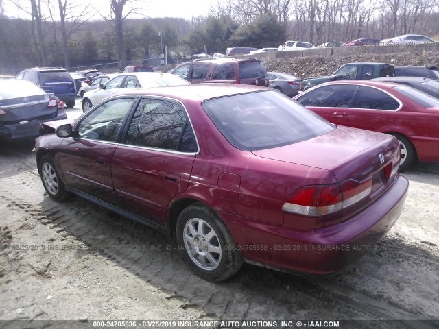 JHMCG66882C027276 - 2002 HONDA ACCORD EX/SE RED photo 3