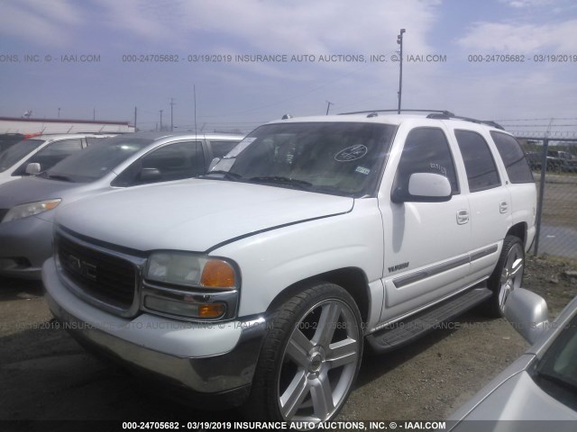 1GKEC13Z44R181896 - 2004 GMC YUKON WHITE photo 2