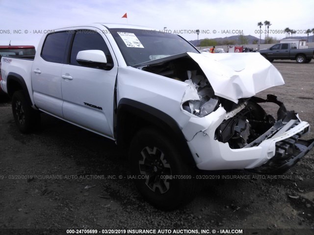 3TMCZ5AN9HM072852 - 2017 TOYOTA TACOMA DBL CAB/SR/TRDSPT/OR/PRO WHITE photo 1