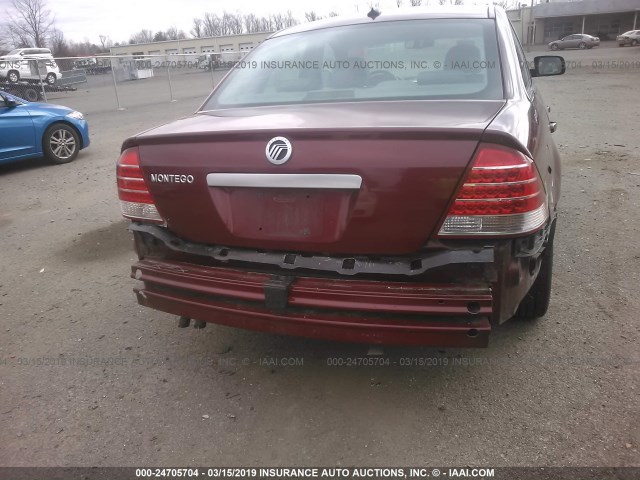 1MEHM40137G606464 - 2007 MERCURY MONTEGO LUXURY MAROON photo 6