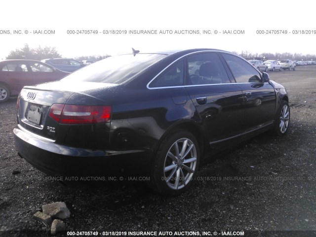 WAUWG74F29N046522 - 2009 AUDI A6 QUATTRO BLACK photo 4