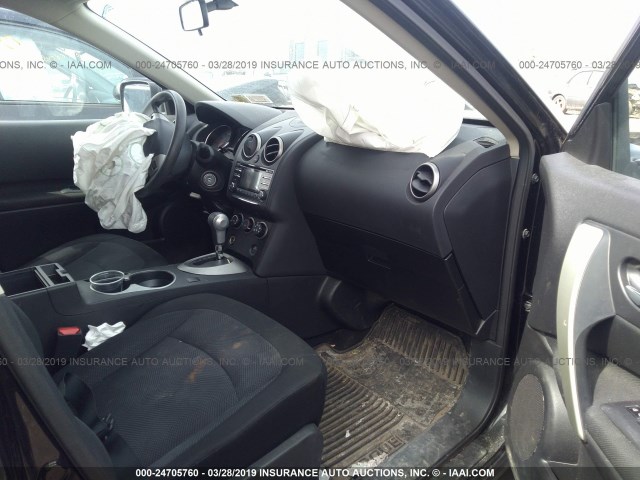 JN8AS5MV7CW704168 - 2012 NISSAN ROGUE S/SV BLACK photo 5