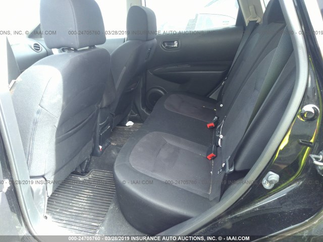 JN8AS5MV7CW704168 - 2012 NISSAN ROGUE S/SV BLACK photo 8