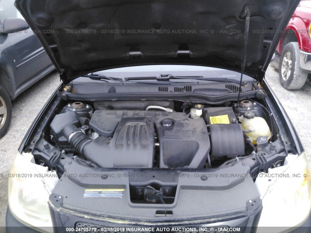 1G2AL15F977263317 - 2007 PONTIAC G5 BLACK photo 10