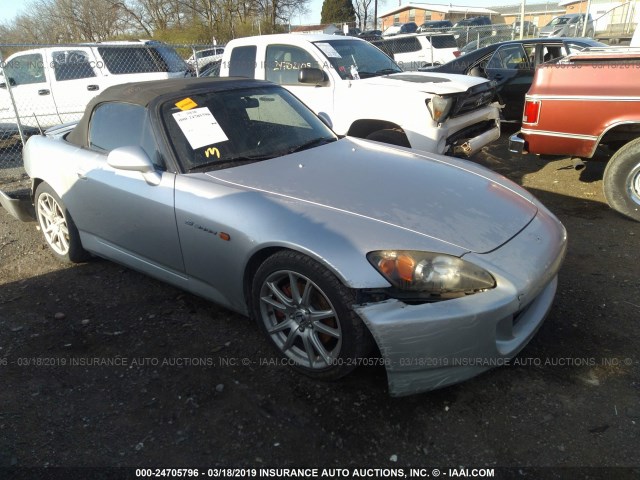 JHMAP21474T000433 - 2004 HONDA S2000 SILVER photo 1