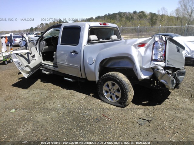 3GTP2VE34BG379060 - 2011 GMC SIERRA K1500 SLE SILVER photo 3