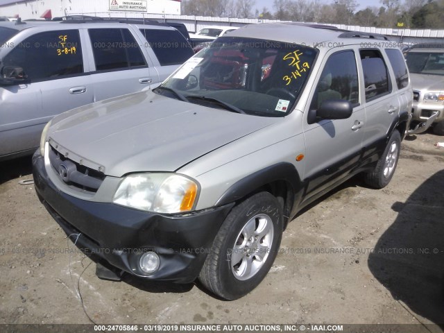 4F2YZ04184KM26458 - 2004 MAZDA TRIBUTE LX GRAY photo 2