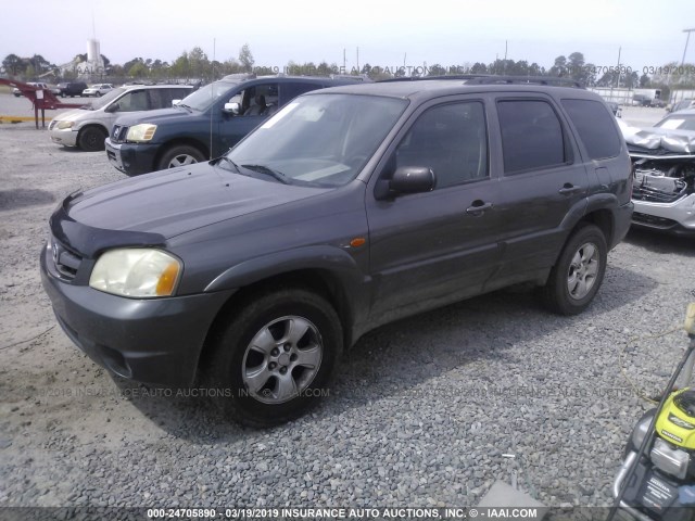 4F2YZ04104KM26860 - 2004 MAZDA TRIBUTE LX GRAY photo 2