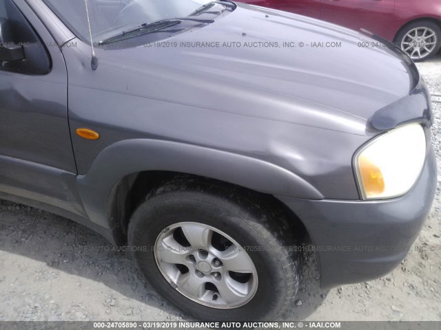 4F2YZ04104KM26860 - 2004 MAZDA TRIBUTE LX GRAY photo 6