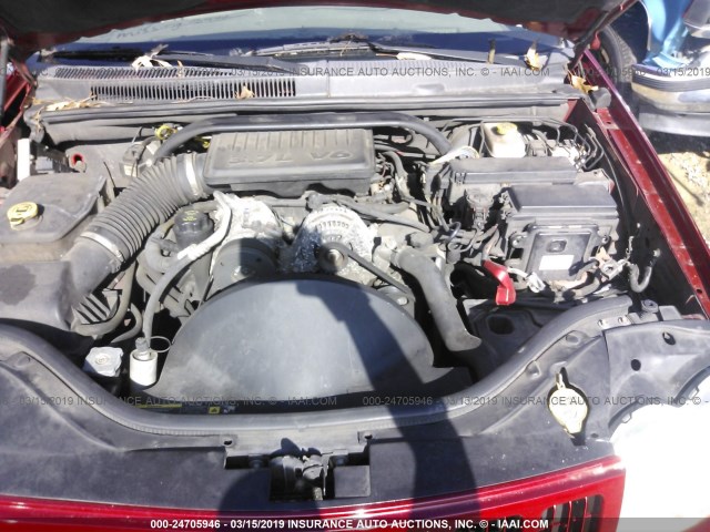 1J4GS48K55C633941 - 2005 JEEP GRAND CHEROKEE LAREDO/COLUMBIA/FREEDOM 红色 照片 10