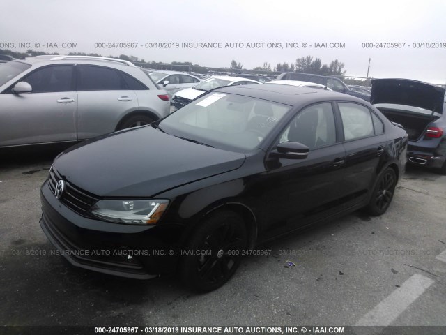 3VWD17AJXJM230350 - 2018 VOLKSWAGEN JETTA SPORT BLACK photo 2