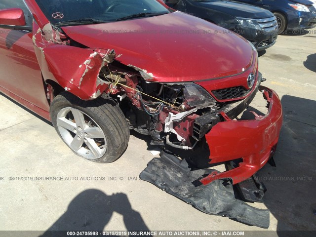 4T1BF1FK5EU783530 - 2014 TOYOTA CAMRY L/SE/LE/XLE RED photo 6