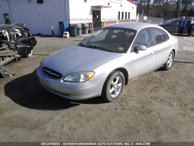 1FAFP55U21A281458 - 2001 FORD TAURUS SES SILVER photo 2