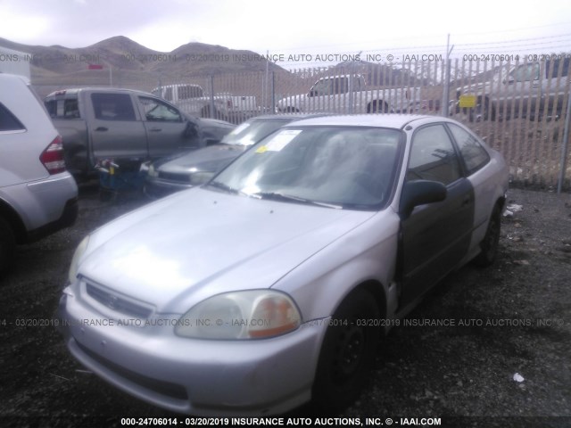 1HGEJ6228VL116896 - 1997 HONDA CIVIC DX SILVER photo 2