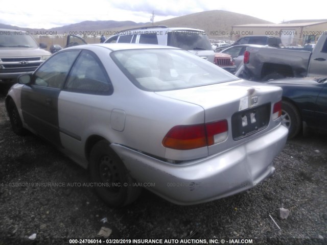 1HGEJ6228VL116896 - 1997 HONDA CIVIC DX SILVER photo 3