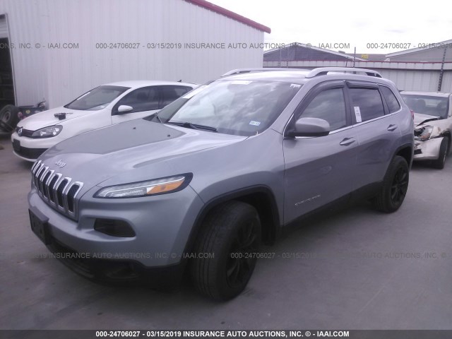 1C4PJLCS5GW177791 - 2016 JEEP CHEROKEE LATITUDE GRAY photo 2