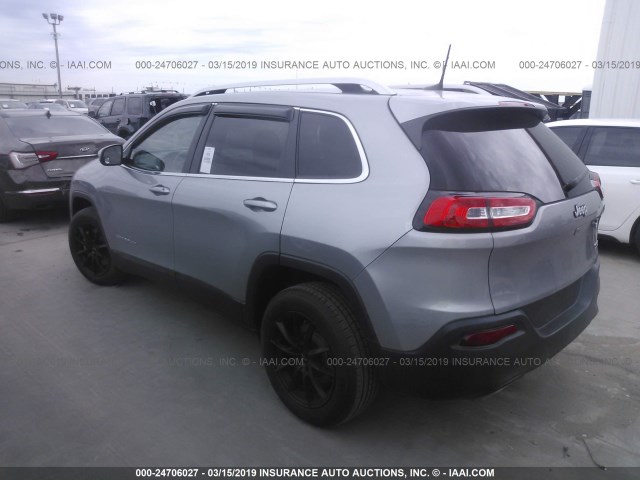 1C4PJLCS5GW177791 - 2016 JEEP CHEROKEE LATITUDE GRAY photo 3