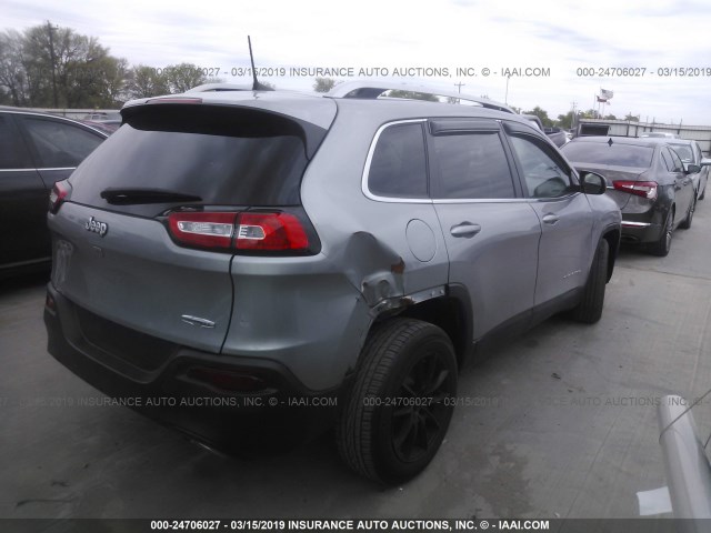 1C4PJLCS5GW177791 - 2016 JEEP CHEROKEE LATITUDE GRAY photo 4