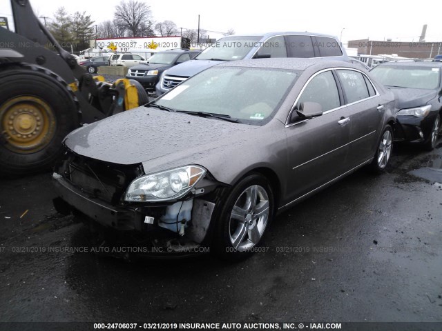 1G1ZC5E02CF231755 - 2012 CHEVROLET MALIBU 1LT 棕色 照片 2