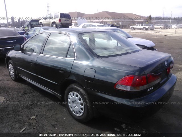 1HGCF86681A062524 - 2001 HONDA ACCORD VALUE GREEN photo 3