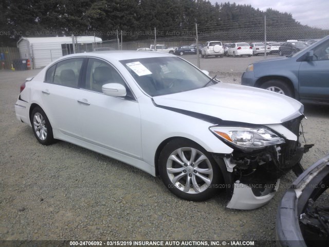 KMHGC4DD2CU180164 - 2012 HYUNDAI GENESIS 3.8L WHITE photo 1