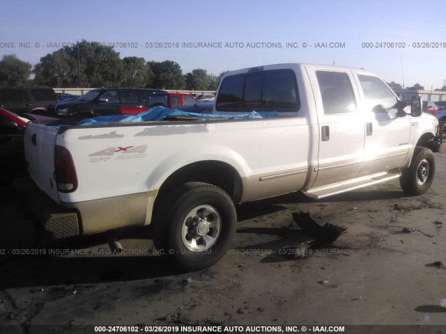 1FTSW31F3XEC41530 - 1999 FORD F350 SRW SUPER DUTY WHITE photo 4