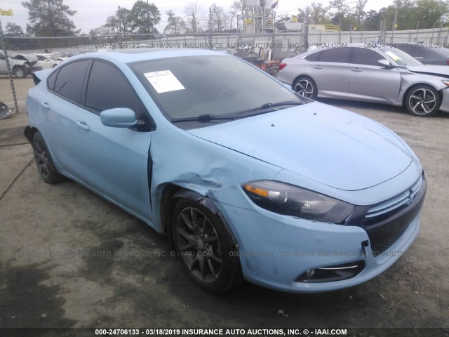 1C3CDFBA7DD178467 - 2013 DODGE DART SXT Light Blue photo 1