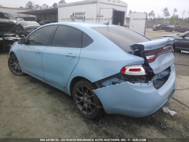 1C3CDFBA7DD178467 - 2013 DODGE DART SXT Light Blue photo 3