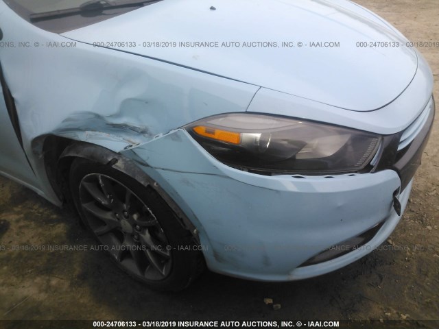 1C3CDFBA7DD178467 - 2013 DODGE DART SXT Light Blue photo 6