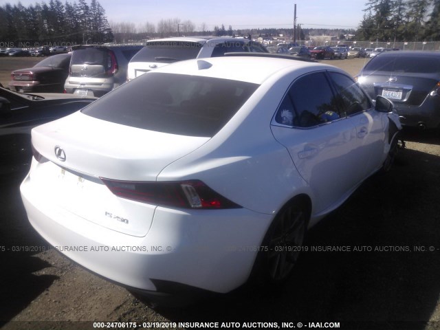 JTHBF1D24E5006689 - 2014 LEXUS IS 250 WHITE photo 4