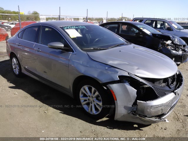 1C3CCCAB4FN607587 - 2015 CHRYSLER 200 LIMITED SILVER photo 1