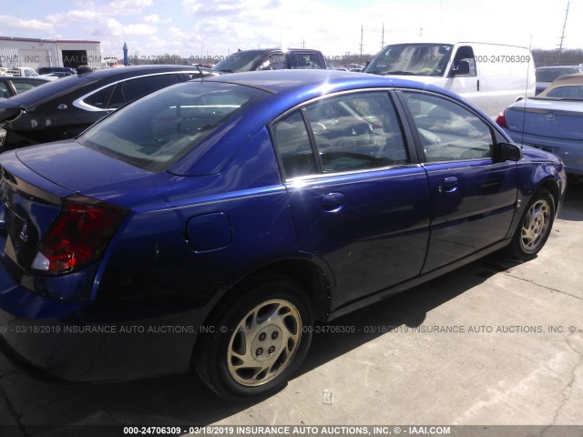 1G8AL55BX6Z190391 - 2006 SATURN ION LEVEL 3 BLUE photo 4