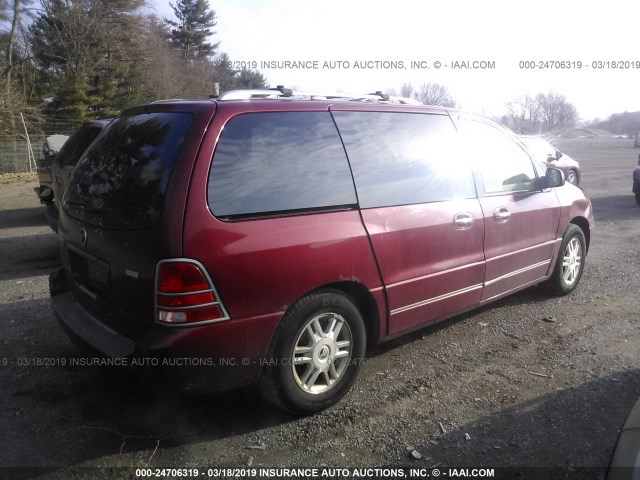 2MRDA20284BJ10503 - 2004 MERCURY MONTEREY RED photo 4