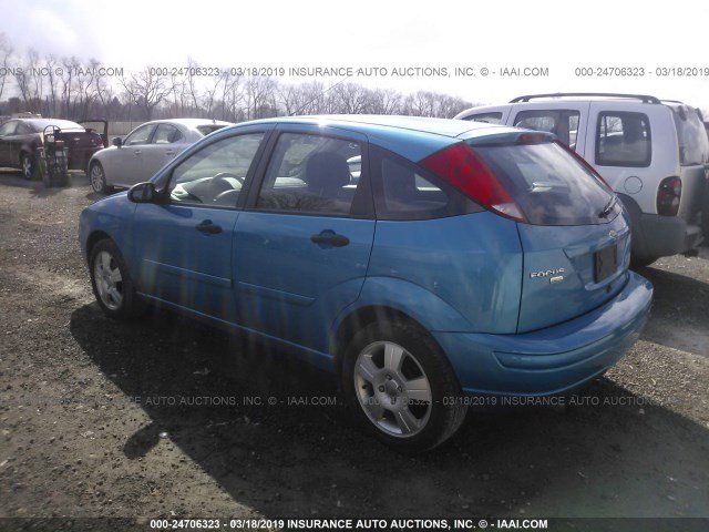 1FAHP37N07W313631 - 2007 FORD FOCUS ZX5/S/SE/SES BLUE photo 3